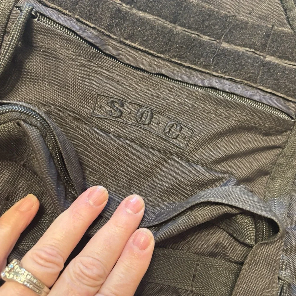 BACKPACK Black S.O.C 3 Day Pass Tactical Military Style Back Pack